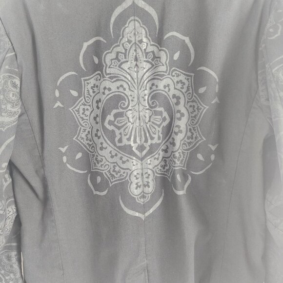 Haus Of Howe Black Patterned Blazer  99% Cotton 1% Spandex  42R - Picture 16 of 16